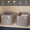 thumbnail image 3 of CHERISHGARD 5.7 Gallon Storage Basket for Shelves, 14.7x 8.8x9.8 Inch，Laundry Basket for Closet,Woven Nursery Cotton Rope Baskets for Storage, 3 of 7