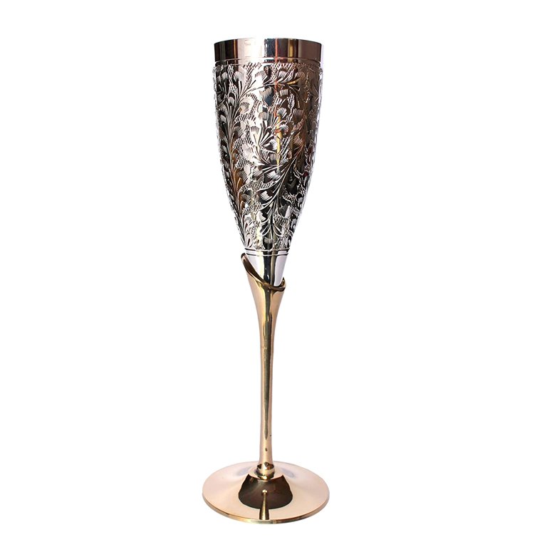 Monogrammed Glass Champagne Flutes (Set of 4)