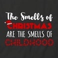 thumbnail image 2 of Smells Of Christmas T-Shirt | Xmas Holiday Black Tee Gift, 2 of 5