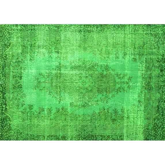 Ahgly Company Indoor Rectangle Persian Green Bohemian Area Rugs, 3' x 5'