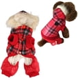 thumbnail image 4 of Dog Winter Coat, Pet Warm Clothes Padded  For Small Dogs Red S, 4 of 8