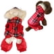 thumbnail image 3 of ABRIGO PARROS PELAJE DE INVIERNO ENGROSAR POLIÉSTER Y VELLÓN A CUADROS MASCOTA A CUADROS ROPA CON CATO CALIENTE PARROS PEQUEOS, 3 of 7