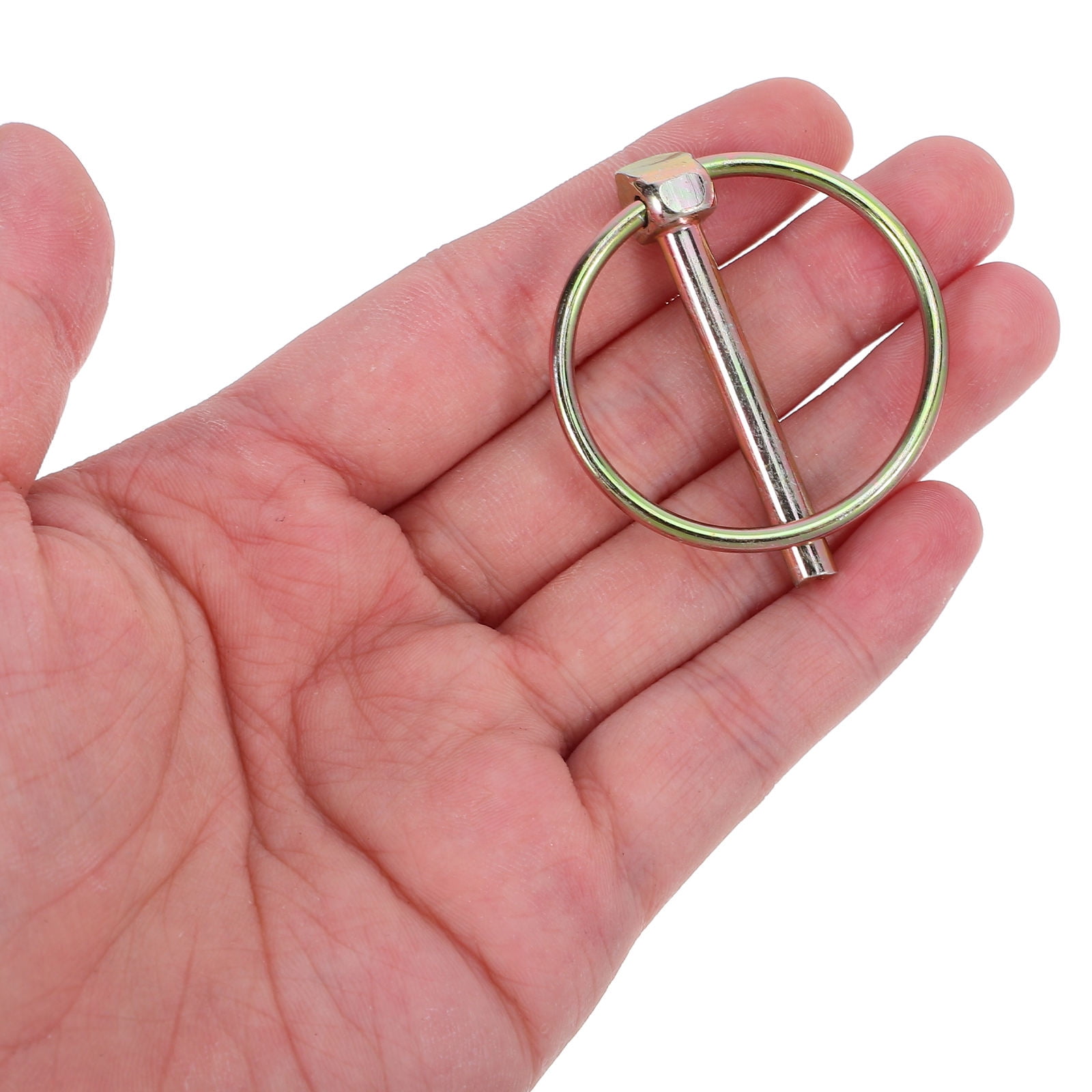 ELAYARD 50Pcs Locking Hitch Pin with Wire Safety Ring for Heavy Duty Trailer and Lawn Mower Use