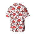 thumbnail image 2 of Sigee Amanita Red Mushroom Print Men's Shirts Casual Button Down Short Sleeve Summer Beach Shirt Hawaiian Vacation Shirts Tee Shirt-Medium, 2 of 7