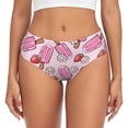thumbnail image 1 of Fotbe Strawberry Popsicle Calzones Estampados para Mujer – Ropa Interior de Algodón, Cómoda, Suave y Elástica-Medium, 1 of 6