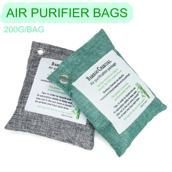 YouLoveIt 200g Air Purifying Bag Activated Charcoal Odor Absorber Natural Air Refresher Air Purifier Bags Odor Eliminators For Home, Activated Charcoal Odor Absorber