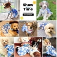 thumbnail image 2 of Changmaius Robe Mignonne pour Chien avec Ensemble en Maille Respirante et Laisse – Tenue d'Été Florale Rose pour Petite Fille Chiots, Boutons-Pression Réglables pour Chihuahua, Yorkie, Chat Princesse Costume de Fête d'Anniversaire, 2 of 7