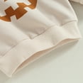 thumbnail image 6 of Toddler Baby Boy Girl Halloween Outfit Pumpkin Sweatshirt Crewneck Pullover Sweater Long Sleeve Shirt Tops Fall Clothes, 6 of 8