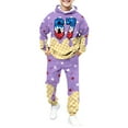thumbnail image 6 of 67 Six Seven Letter Outfits Set For Kids Outfits Set Casual Graphic Boys Outfit Hoodie And Joggers With Ice Print Kids Wear For Daily Play Hot Pink 140(8-9 Years), 6 of 9