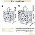 thumbnail image 3 of Corduroy Tote Bag for Women Shoulder Handbags Fashion Ladies Purses Satchel Messenger Bags Fireworks and Flag M, 3 of 8