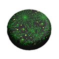 thumbnail image 3 of Kll Green Bright Web With Spiders Tire Cover,Universal Wheel Tire Cover For Trailer, Rv, Suv, Truck,Camper And Many Vehicle,(16 Inch), 3 of 8