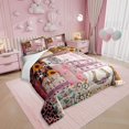 thumbnail image 2 of SUTENGDA Farmhouse 3-Piece Animal Floral Comforter Set  Full, 2 of 7