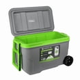 thumbnail image 4 of Hielera Hartplas Everest Adventure 52Qt con Ruedas | 80 Latas, 5 Días de Hielo, Color Gris/Verde, 4 of 5