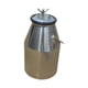 thumbnail image 2 of Lata de leche de leche de bucket de la máquina de ordeño, portátil, con cubierta, acero inoxidable de barril de almacenamiento para equipos de, 2 of 9