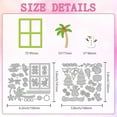 thumbnail image 2 of Troqueles de corte para tarjetas de felicitación con diseño de ventanas de las 4 estaciones, troqueles de acero al carbono, plantillas para hacer tarjetas, álbumes de recortes y troqueles de repujado., 2 of 9