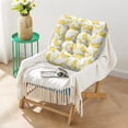 thumbnail image 2 of Tropical Banana Print Pillow&nbsp;– 22x22 Inch Square Floor Cushion, Dutch Velvet, Cute Cartoon Banana Design for Summer & Kids Room, 2 of 7