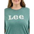thumbnail image 3 of Lee Women's Plus Size Logo Tee, 3 of 6