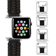 thumbnail image 4 of Survival Rope strap For apple watch wristband 44mm 40mm 42mm 38mm Outdoors Leather clasp belt Bracelet iWatch series 3 4 5 se 6 band - gray, 4 of 8