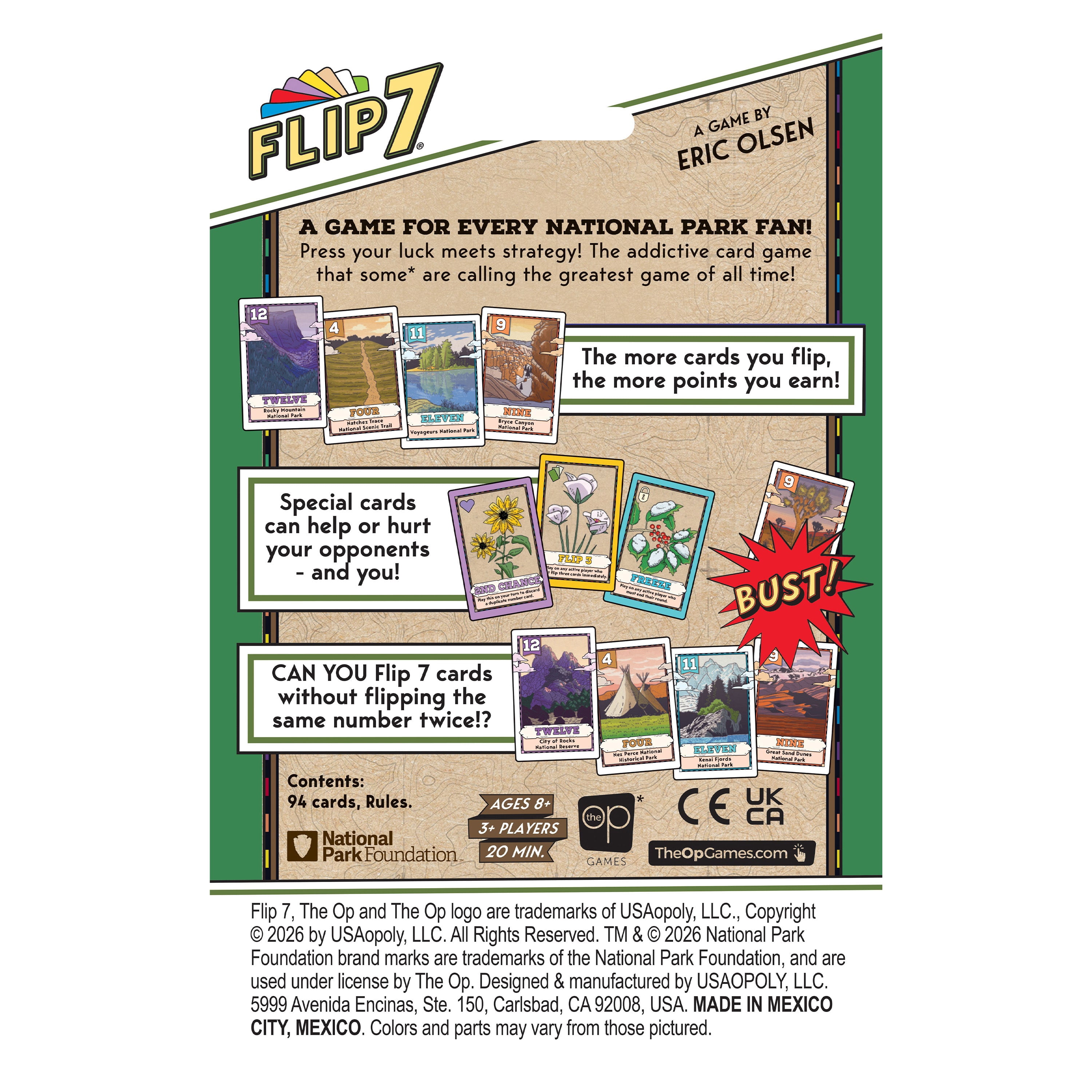Flip 7®: National Parks Card Game, by The Op Games