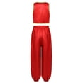 thumbnail image 2 of renvena Kids Boys Fairytale Cosplay Dress Up Golden Braided Vest with Elastic Waistband Pants for Theme Party Red 6, 2 of 7