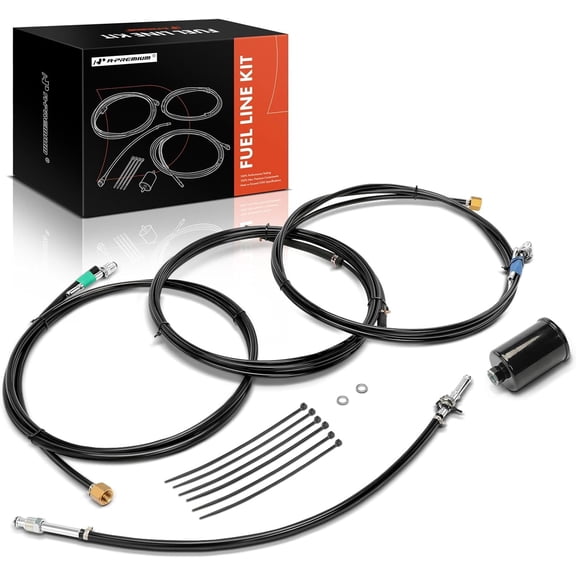 A-Premium Fuel line Kit Compatible with Chevrolet C1500 C2500 C3500 K1500 K2500 K3500 & GMC C3500 K3500, 1988-1997, Replace# FLGM22B