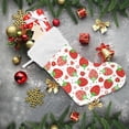 thumbnail image 6 of Coolnut Strawberry Christmas Stocking, Personalized Large Candy Stocking, Xmas Stockings Decoration Hanging Gift for Family Holiday Party Ornaments Decor Fireplace, 6 of 7