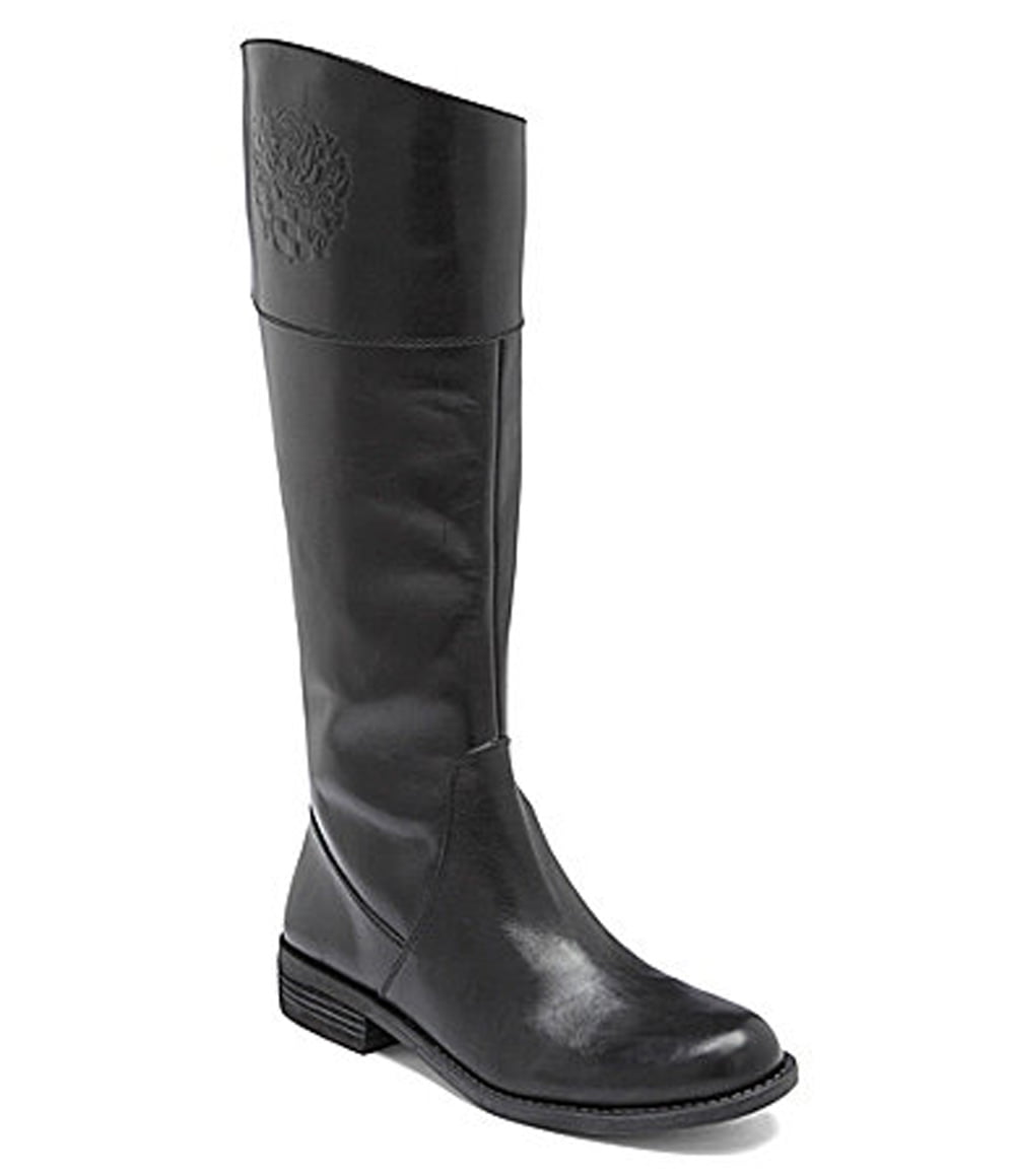 vince camuto black quilted boots