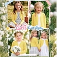 thumbnail image 6 of HIPYLO Baby Band Tees Preppy Tops Teen Girls Graphic Tees White Button Down Shirt Girls T Shirt Size 12 Girls Clothes Cute Clothes Girls Size 10-12, Yellow 12-18 Months, 6 of 7
