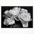 thumbnail image 3 of Designart Bunch of Roses Black and White FLOAT FRAME WALL ART, 3 of 4