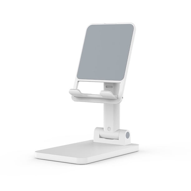 Methold Soporte para teléfono Altura ajustable Cuna para teléfono móvil Dormitorio Tablet Soporte Plástico Reutilizable Perezoso Manos Teléfono y Comunicación Blanco