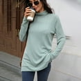 thumbnail image 5 of Abomasnow Women's Mock Turtleneck Sweaters Plus Size Long Sleeve Casual Knit Pullover 2025 Tunic Tops 2025 Lightweight Sweaters, 5 of 9