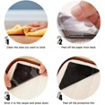 thumbnail image 3 of 4pcs Rug Carpet Grippers Triangle Rubber Mat Sticker Reusable Non Slip Silicone Home Grips Pads Corners Room Bath Washable, 3 of 5