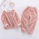 thumbnail image 3 of Pijamas de terciopelo para niños, ropa de dormir de lana para otoño e invierno, para el hogar, de 3 a 8 años, 2022, 3 of 4