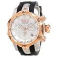thumbnail image 4 of Invicta Women's 0955 Reserve Venom Rose Gold Bezel MOP Dial Rubber Strap Chronograph Dive Watch, 4 of 4