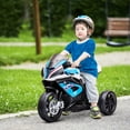 thumbnail image 2 of Aosom 6V Kids Electric Ride-On Motorcycle Toy for 18-60 Months, Blue, 2 of 10