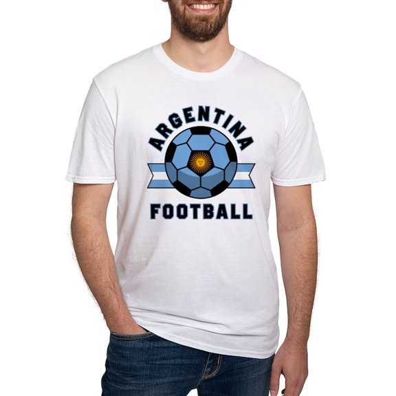 CafePress - Argentina Football T Shirt - Fitted T-Shirt, Vintage Fit Soft Cotton Tee