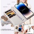 thumbnail image 3 of Funda EEIFO para iPhone 16 Pro con bandolera blanca, 3 of 9
