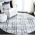 thumbnail image 2 of SAFAVIEH Martha Stewart Isabella Diamond Area Rug, Ivory/Grey, 6'7" x 6'7" Round, 2 of 8