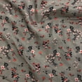 thumbnail image 2 of Sonakshi Fashion Gray Printed Fabric Flower Cotton Voile 56 Inch Wide Bundles for Sewing, By The Yard, 2 of 3