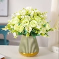 thumbnail image 3 of Simulation Peony 5 Forks Realistic Decorative DIY Bride Holding Fake Peony Bouquet Wedding Decor, 3 of 8