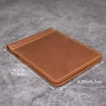 thumbnail image 4 of vlrwzc Mens Slim Wallet with Money Clip Leather Card Holder Minimalist Billfold Wallet Bill Holder Gift for Mens, 4 of 7