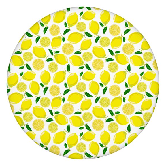 Round Picnic Table Cloth 100% Waterproof & Oil Proof, Elastic Fitted Table Cover for 36"-44" Round Tables, for Dining, Camping, Outdoor