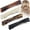 Khaki, variant on CXHEGBEJ 4Pcs French Barrette Hair Clips for Women Small Tortoise Flat Hair Holders Hair Pin Tip Styling Clips Retro Clasp Headwear Khaki