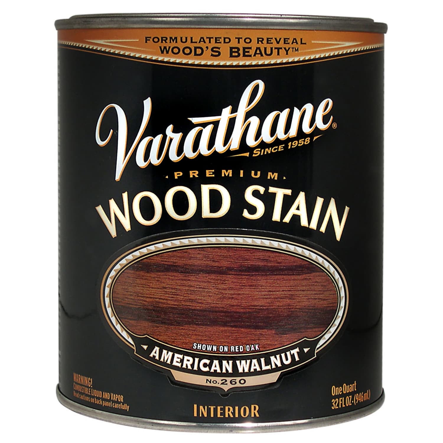 Varathane 211727H 1 Quart American Walnut Premium Wood Stain Walmart