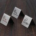 thumbnail image 3 of No Smoking Sign Stainless Steel Double Sides Noticeable Clear Printed Stable Non-smoking Warning Sign For Restaurant, 3 of 5