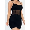 thumbnail image 4 of Cami Bodycon Mini Dress with Mesh Panels, 4 of 6