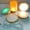 6cm Warm light 1.5M, variant on Round Wooden LED Night Light Base Display Stand For Crystals Glass Ball Decor