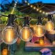 thumbnail image 1 of Guirnalda de Luces Exterior, Guirnalda LED Guinguette de 15M Bombillas G40 25+1 de Repuesto, Guirnalda Exterior Impermeable, Guirnalda Decorativa Conectable para Jardín, Fiesta, Noche,, 1 of 1