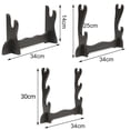 thumbnail image 5 of Windfall Sword Stand Wooden Protective 1/2/3 Layer Wooden Samurai Sword Display Stand for Display, 5 of 6