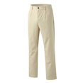 thumbnail image 5 of Vedolay Mens Pants Drawstring Straight Leg Pants Casual Loose Lounge Trousers White,2XL, 5 of 5